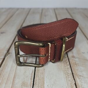 Bills Khakis Genuine Football Leather Belt ~ 36